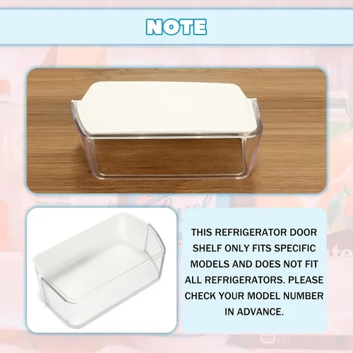 Miniatura 8 de Kojem DA97-12650A Estante para puerta de refrigerador compatible con Samsung Refrigerador (lado derecho) Estante de nevera Reemplazar DA63-07104A