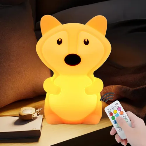 Miniatura 14 de Luces nocturnas de conejo de gran tamaño, lámpara de noche para dormitorio, resistente a la rotura, cuidado de los ojos, brillo ajustable, ajuste