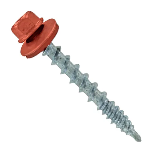 Miniatura 36 de Fasteners Plus ST Fastening Kwikseal Woodbinder Tornillos de Metal a Madera #10 X 1 Burgundy con Arandela de Goma EPDM, 250 Unidades - Diseñados