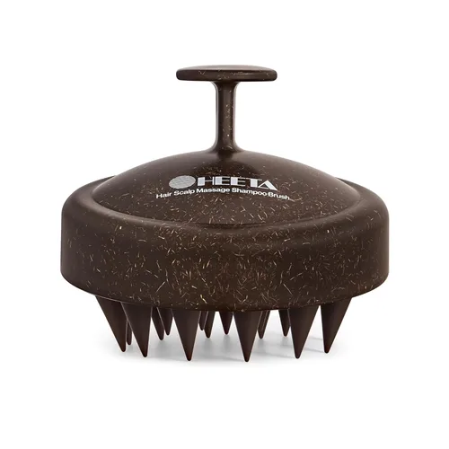 Miniatura 30 de HEETA Masajeador de cuero cabelludo para el crecimiento del cabello, cepillo exfoliante de champú de silicona para el cuero cabelludo
