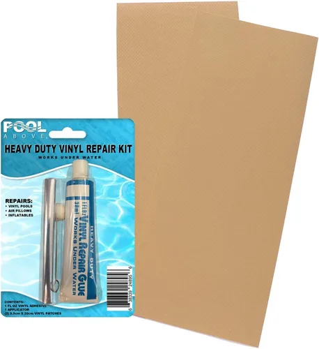 Miniatura 22 de Paquete de 2 parches de reparación de vinilo azul polvo resistente de 4 x 10 para botes inflables y piscinas Azul polvoriento