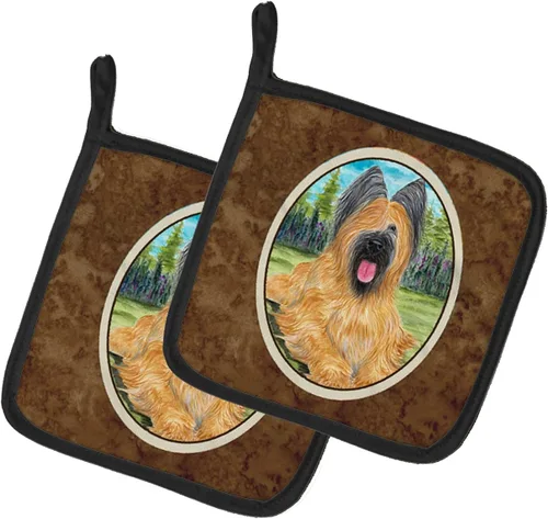 Miniatura 179 de Caroline's Treasures SS8617PTHD - Juego de soportes para ollas de cocina resistentes al calor, almohadillas calientes para horno para cocinar, Husky