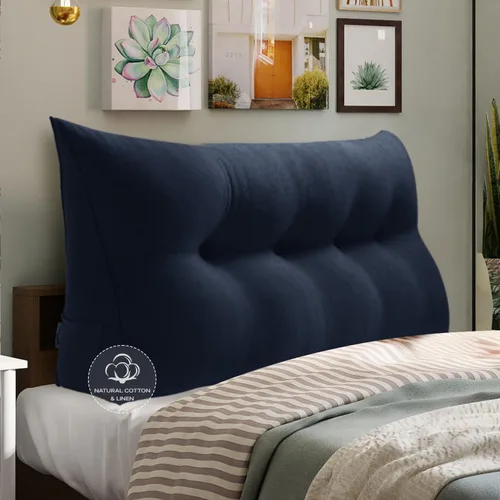 Miniatura 36 de Almohada WOWMAX grande de apoyo con forma triangular, almohada con forma de cuña para respaldo o lectura, cabecero para el día de la Madre