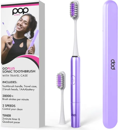 Miniatura 11 de Pop Sonic Cepillo de dientes eléctrico – Cepillo de dientes eléctrico para adultos – Artículos esenciales de baño y artículos esenciales de viaje