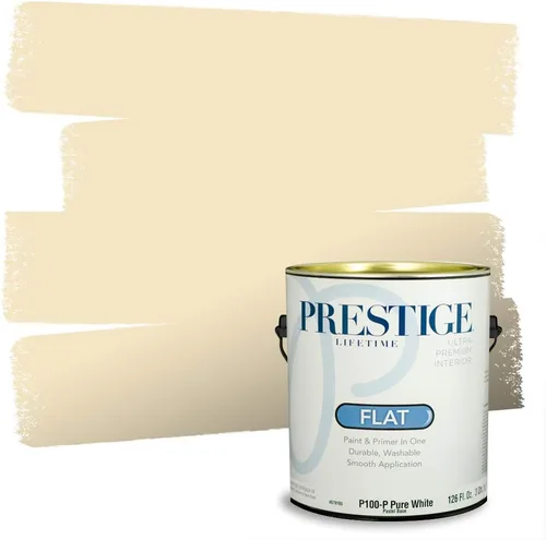 Miniatura 103 de PRESTIGE Paints Exterior Paint and Primer In One, 1-Gallon, Satin, Comparable Match of Benjamin Moore* Royal Linen* 931BM-PCM