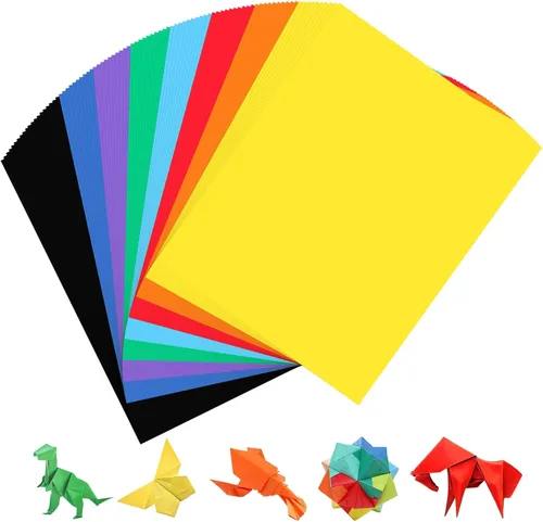 Cartulina de colores para manualidades y tarjetas, 8.5 x 11 pulgadas / 90 hojas / 8 colores Papel 65Ib 180g UAP08 Papel de 8 colores