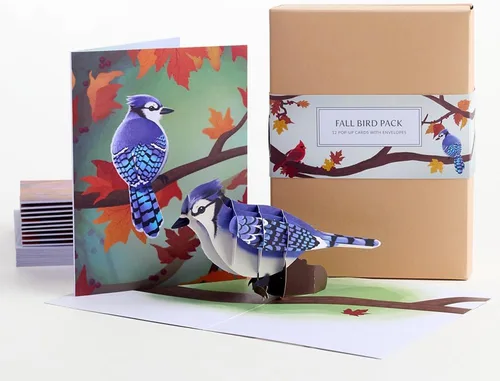 Miniatura 18 de Lovepop Lupine - Tarjeta emergente de colibrí – Tarjetas de felicitación emergentes de colibrí – Tarjeta de cumpleaños 3D – 5 x 7 pulgadas – Sobre