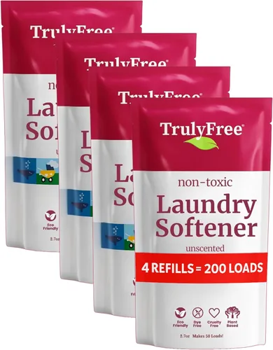 Miniatura 11 de Truly Free Suavizante de telas natural, no tóxico para pieles sensibles de bebés y niños, acondicionador suavizante de ropa a base de plantas