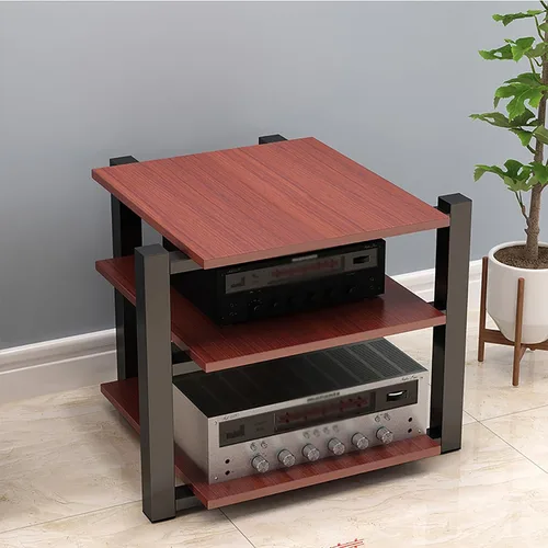 Miniatura 13 de Soporte para medios AV, estantería audiovisual, gabinete estéreo, torre de estante de audio, gabinete de consola de reproductor de discos, estantes