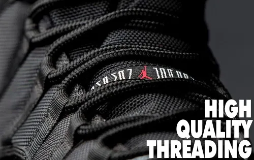 Miniatura 4 de LitLaces - Cordones de repuesto para zapatos Jordan 11 de alta calidad, de poliéster tejido duradero, para baloncesto y zapatillas deportivas