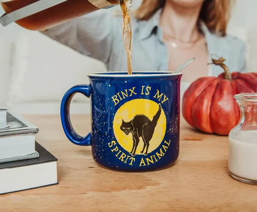Miniatura 4 de Disney Hocus Pocus Binx Is My Spirit Animal - Taza de cerámica de 20 onzas para cámper Taza de café de viaje sin BPA para expreso, té