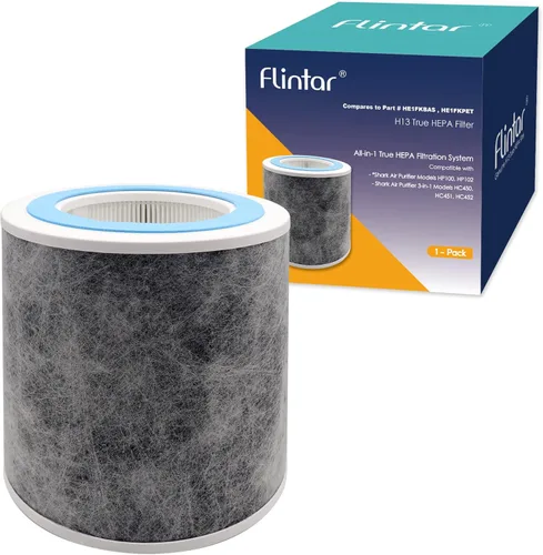 HP102 - Filtro de repuesto HEPA verdadero, fabricado en TAIWÁN, compatible con purificador de aire Shark HP100, HP102, HC450, HC451, HC452, HC455,