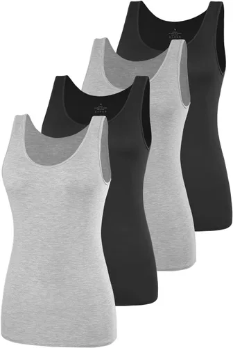 Miniatura 18 de AMVELOP - Camiseta básica sin mangas para mujer, ropa interior, camiseta sin mangas en paquete de 2-4
