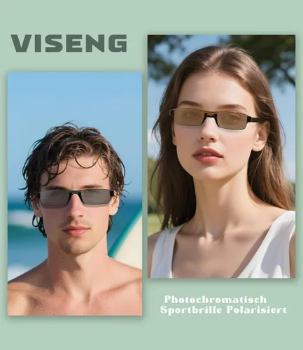 Miniatura 6 de Viseng Gafas de lectura y gafas de sol 3 en 1 con luz azul, lectores ultraligeros sin montura para hombres y mujeres, visión HD para interiores