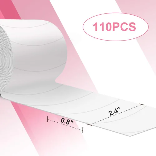 Miniatura 2 de Akissos - Extensiones de pestañas de espuma para los ojos, 110 unidades, cinta de espuma médica precortada, suministros de extensión de pestañas