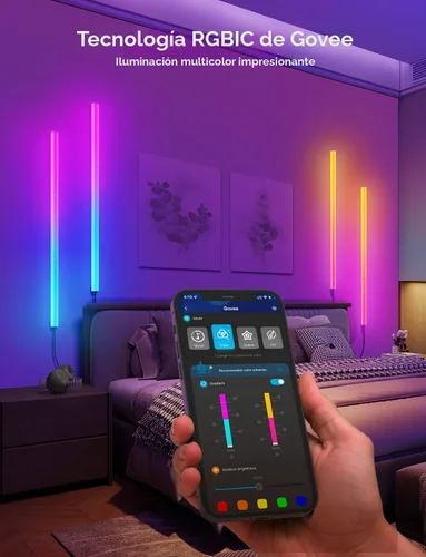 Miniatura 6 de Govee Glide - Luces de pared, luz LED RGBIC, luz inteligente para juegos compatible con SmartThings, barra de luces RGB, luces de pared LED