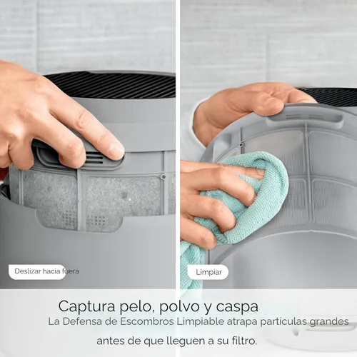 Miniatura 10 de Purificador de aire Shark para el hogar, NeverChange Compact Pro, para dormitorio, habitación infantil, oficina en casa, dormitorio universitario
