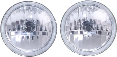 Miniatura 5 de 1 par motocicleta 4.5 pulgadas diamante corte hielo auxiliar paso lámpara conducción punto niebla luces y lente transparente ámbar luz para Harley