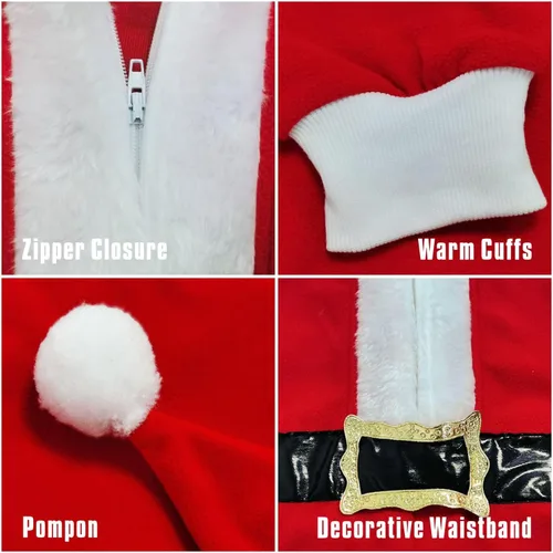 Miniatura 49 de Wizland Disfraz de animal para niños, leopardo, vaca, mono, reno, gato negro, dálmata, muñeco de nieve, mono de Papá Noel