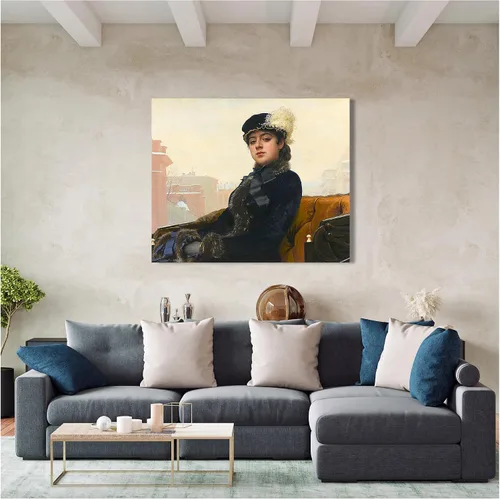 Miniatura 190 de A&T ARTWORK Campo de trigo con cipreses de Van Gogh Las reproducciones de arte clásico mundial, impresiones en lienzo giclée para decoración
