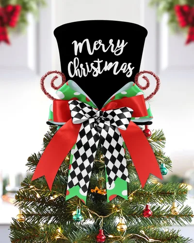 Miniatura 9 de CiyvoLyeen Adorno de Árbol de Navidad de Pan de Jengibre, Sombrero Rojo Superior con Galletas de Casa de Pan de Jengibre de Bastón de Caramelo, Pan
