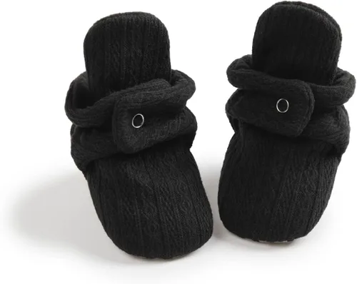 Sawimlgy - Botines de algodón antideslizantes para recién nacido, con agarre, para cuna o para el invierno