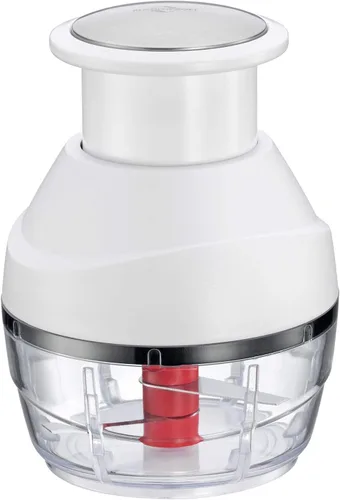 Küchenprofi Picador de verduras y frutas, 3.4 pulgadas de diámetro x 4.5 pulgadas de alto, blanco, contemporáneo, mini picador de alimentos,