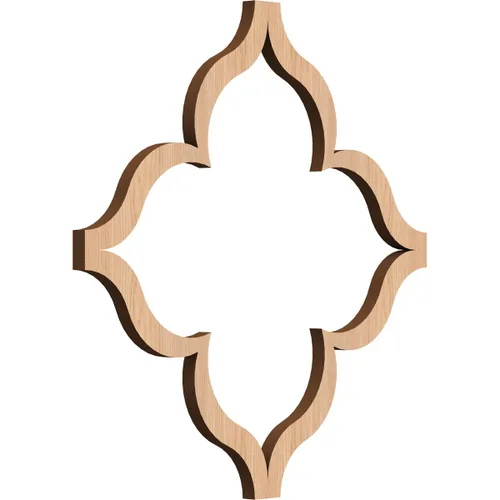Miniatura 8 de May Paneles decorativos de pared de madera con calado, pequeños, 11 3/8 pulgadas de ancho x 11 3/8 pulgadas de alto x 1/4 pulgadas de alto, roble