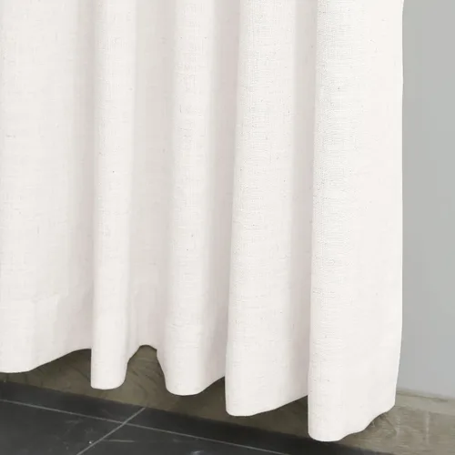 Miniatura 5 de Fcosie Cortinas de lino de 50 pulgadas de ancho x 63 pulgadas de largo, paneles de cortina filtrantes de luz, paneles de cortina con ojales