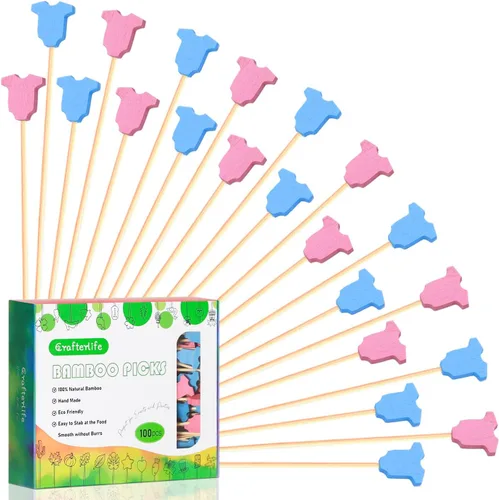 Miniatura 8 de Palillos de cóctel de conejo de Pascua, palillos para frutas y postres, palillos para sándwiches, palillos para alimentos, pinchos para charcutería