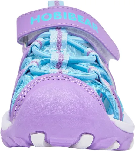 Miniatura 3 de BODATU - Sandalias de verano para niños y niñas, para exteriores, playa y deportes, con puntera cerrada (para bebé, niñas y niños pequeños y grandes)
