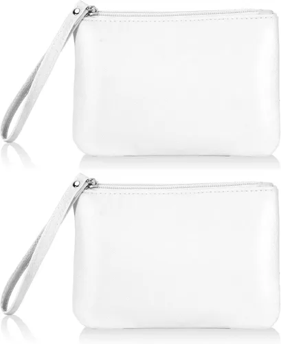 Miniatura 33 de Paquete de 2 pequeñas bolsas de maquillaje con cremallera para bolso, lápiz labial, organizador de maquillaje de viaje para mujeres, productos Negro