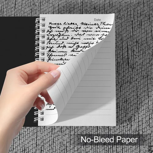 Miniatura 5 de Nichela Paquete de 4 Cuadernos en Espiral para el Trabajo - 4" x 6" Cuadernos de Tapa Blanda Rayados para la Universidad para Tomar Notas