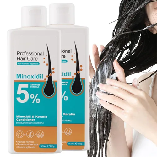 Miniatura 14 de Crema de masaje de cuero cabelludo de minoxidil al 5 % para el crecimiento del cabello, crema de minoxidil profesional, rápido crecimiento y 2 pzas
