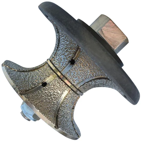 Miniatura 11 de Rueda de perfil de diamante/muela de perfil Bullnose completa 0.787 in 3/4 "de alto para amoladora pulidora azulejo granito mármol hormigón modelado