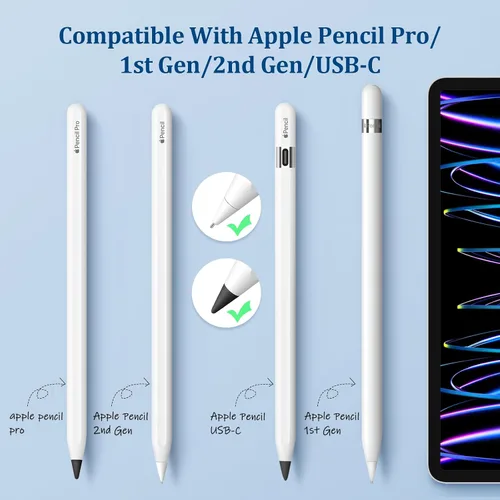 Miniatura 3 de Granarbol Puntas de Reemplazo para Apple Pencil 1ª/2ª Generación, Puntas de Lápiz de Apple Mejoradas sin Desgaste, Puntas de Lápiz de Metal