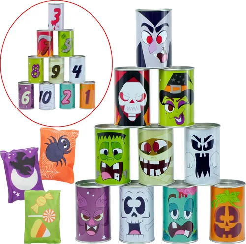 JOYIN Juego de 13 piezas de Halloween para carnaval para lanzar bolsas de frijoles para niños y adultos, decoración de trucos o tratos, suministros