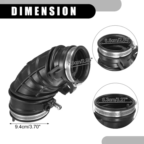 Miniatura 5 de Tubo de manguera de admisión para filtro de aire con abrazaderas 17228-PNE-G00 - Filtro de motor de automóvil Tubo de manguera de conducto