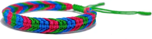 Miniatura 4 de LAMIBEE Pulsera tibetana con diseño de pansexualidad bisexual LGBT Proud Love Brazaletes de cuerda de amuleto y bohemio para mujeres y hombres