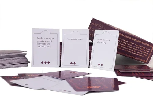 Miniatura 5 de Death Charades: Tonto, divertido, juego de cartas de fiesta, los equipos tienen 45 segundas rondas para adivinar la charada, rondas interminables