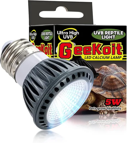 Miniatura 8 de Luz de reptil UVB 5.0 de alta calidad, espectro completo UVA UVB de 3 W, bombilla tropical para un metabolismo óptimo del calcio, ideal