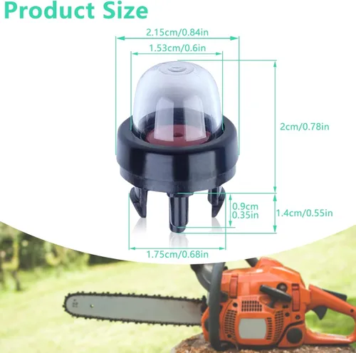Miniatura 3 de Adefol 12 unidades General Snap in 188-512 Bomba de bombilla de cebador 300780002 para Husqarvna 440E 445 445E 450E 455 455E motosierra
