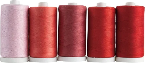 Miniatura 2 de Connecting Threads Juego de hilos 100% algodón, carretes de 1200 yardas (juego de 5 - Conservas de bayas)