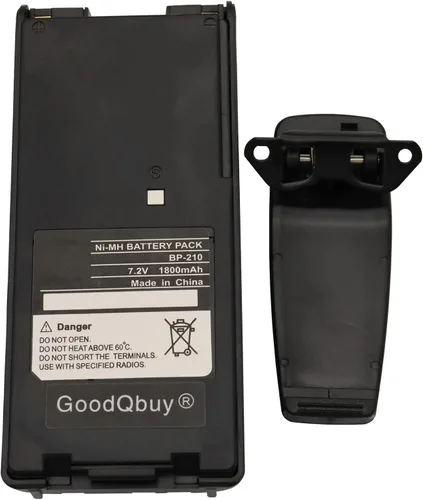 Miniatura 5 de BP-210 1800mAh Reemplazo de radio bidireccional Ni-MH Batería para radios ICOM BP-209 BP-222 BP-209N BP-210N BP-222N IC-A6 IC-A24 IC-F30GT IC-F30GS