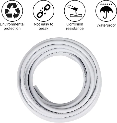 Miniatura 6 de Cable de calibre 20 de 10 pies, 3 conductores, cable eléctrico de 20 AWG, cable de cobre estañado trenzado sin oxígeno 20/3, cable de bajo voltaje