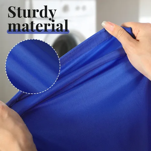Miniatura 3 de Woanger Paquete de 12 bolsas de lavandería extragrandes de 28 x 45 pulgadas, lavables a granel, bolsa de lavandería de viaje con cierre de cordón