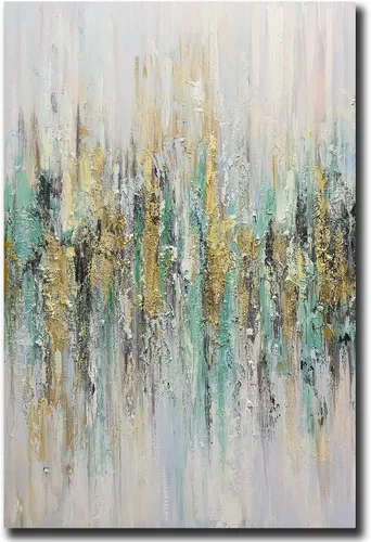 V-inspire Arte, Pintura al óleo de 24x36 pulgadas, Pintura de Lienzo Moderna para Decoración del Hogar, Pintura Mural Abstracta