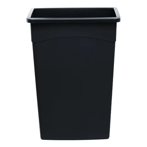 Miniatura 15 de Cubo de basura rectangular de plástico negro de 16 galones, perfecto para cocina, oficina