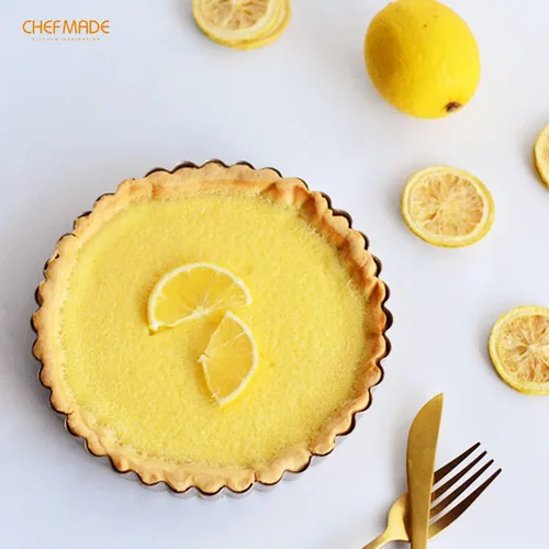 Miniatura 9 de CHEFMADE Sartén para tartas, 7 pulgadas con parte inferior suelta extraíble, antiadherente, redonda, quiche, para horno y cocción instantánea