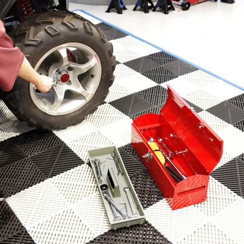 Miniatura 9 de BIG RED TB101 Torin Caja de herramientas portátil de acero estilo techo de cadera de 19 pulgadas con cierre de pestillo de metal y bandeja